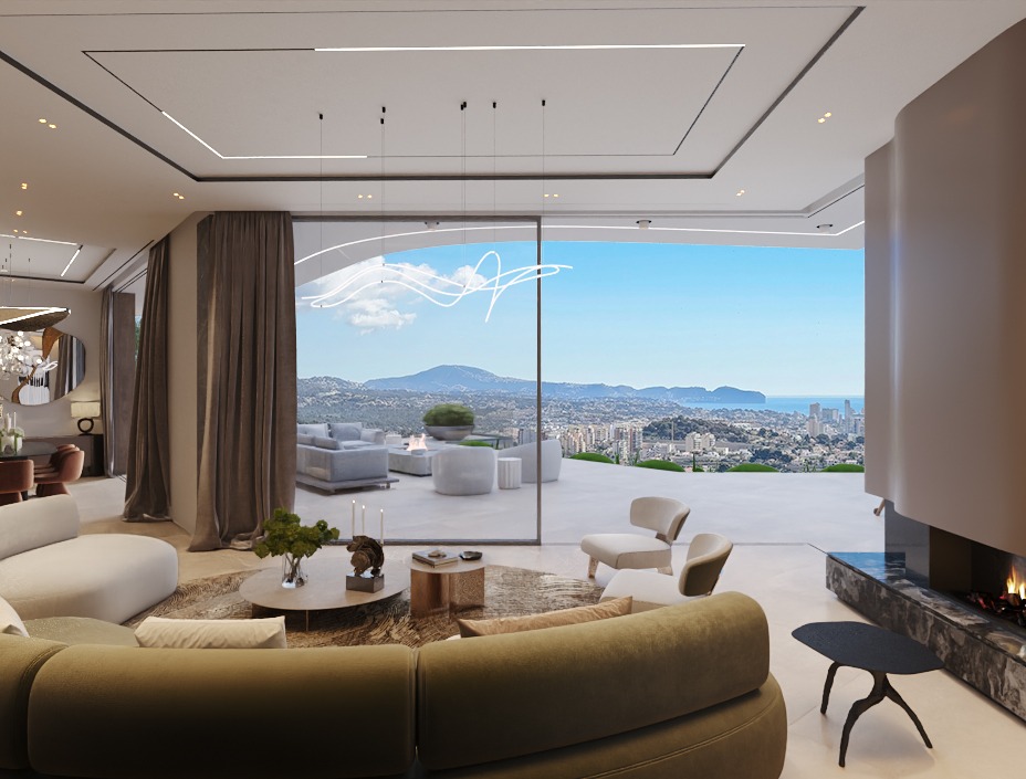 Perceel met uitzicht op zee in Calpe met vergunning