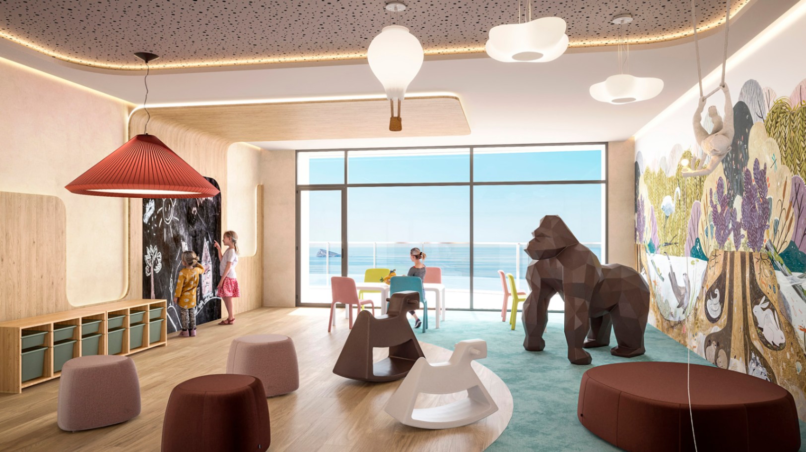 Appartement d'une chambre et d'une salle de bain sur la plage de Pniente à Benidorm