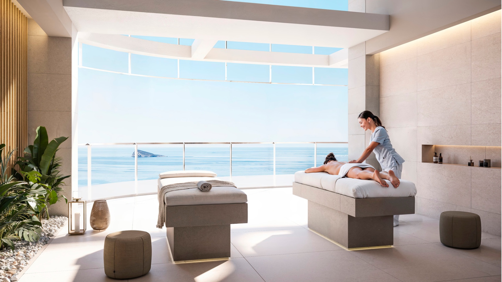 Appartement d'une chambre et d'une salle de bain sur la plage de Pniente à Benidorm