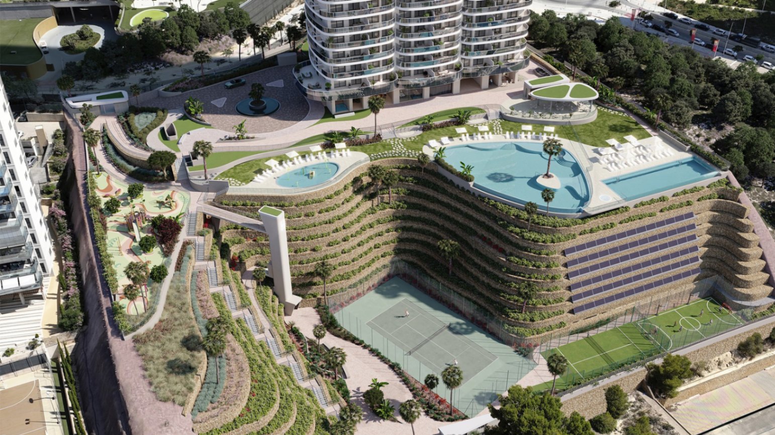 Appartement de luxe de 4 chambres et 4 salles de bains à Playa de Poniente, Benidorm