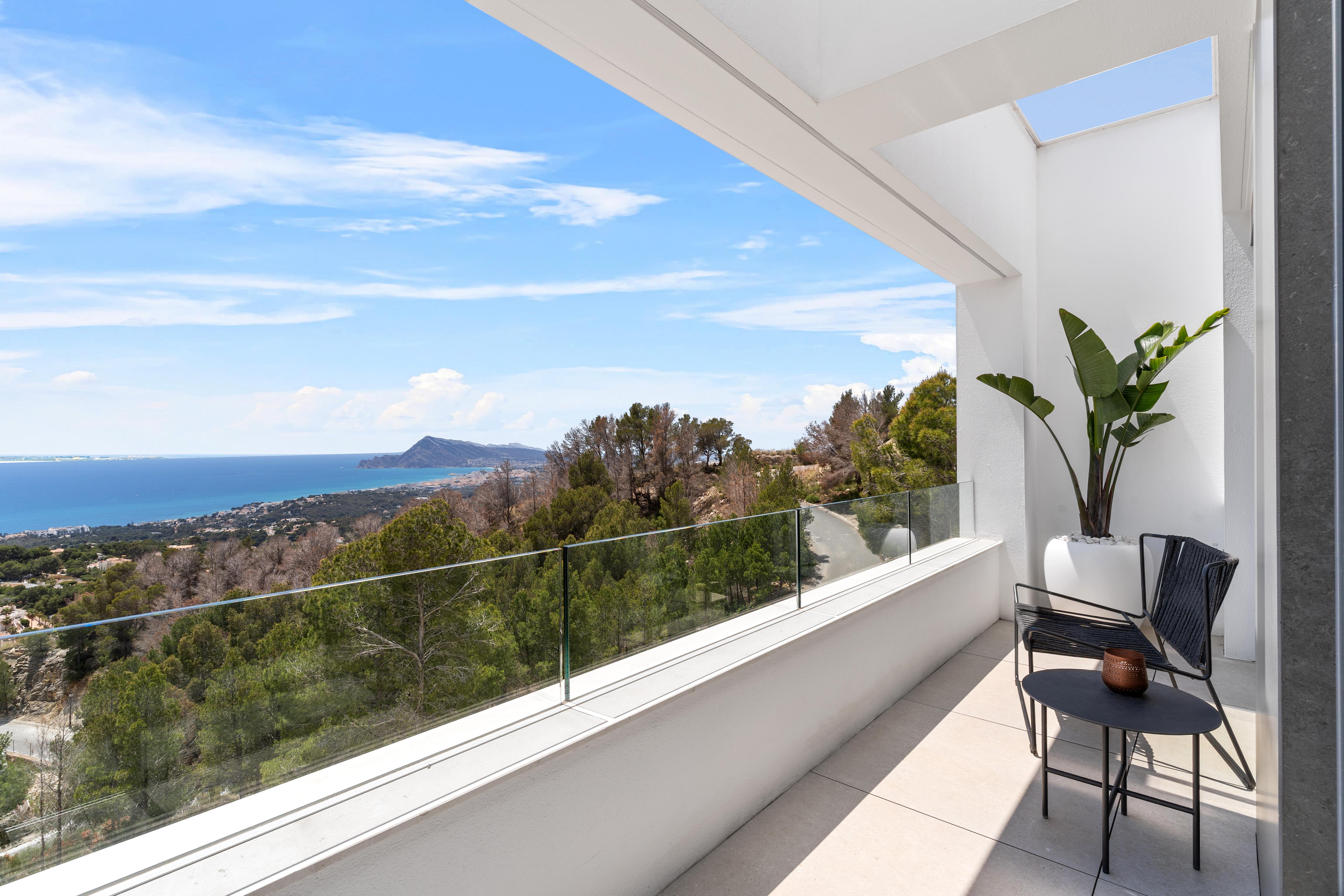 Villa contemporaine exclusive meublée avec vue sur la mer à Altea