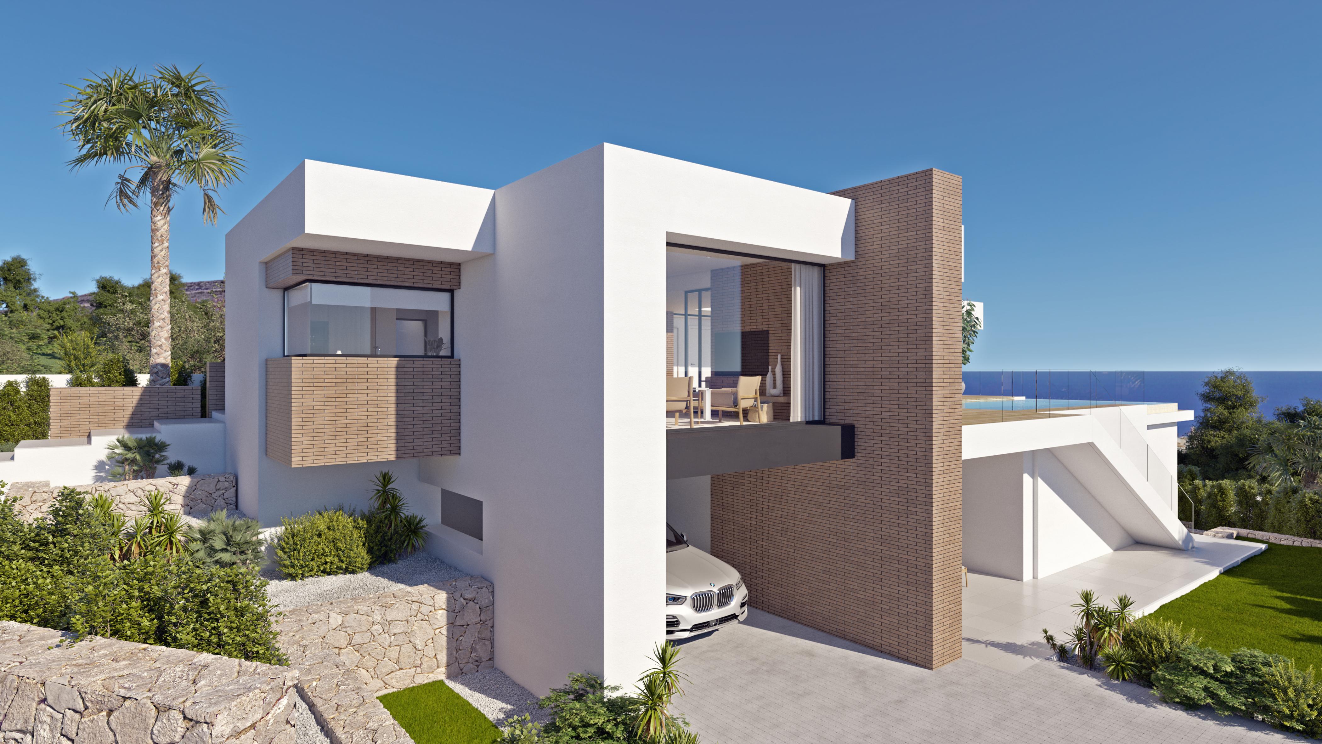 Exclusive modern villa with sea views in Moraira