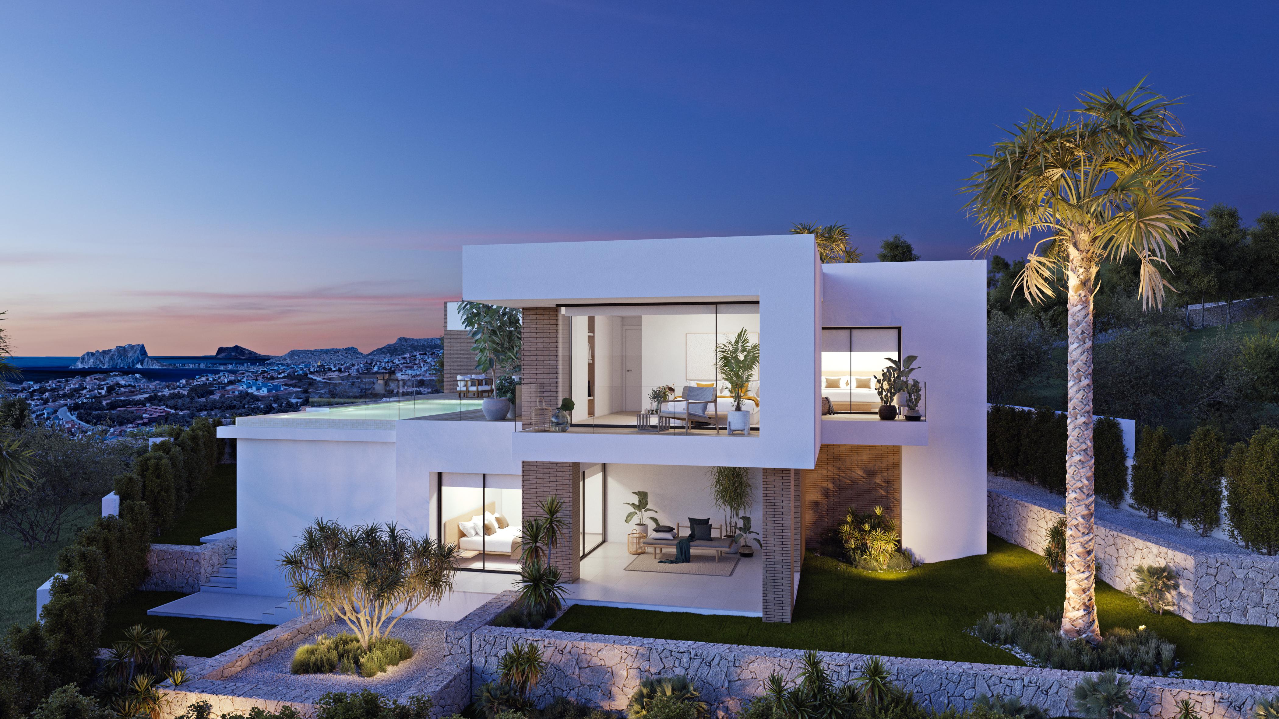 Exclusive modern villa with sea views in Moraira