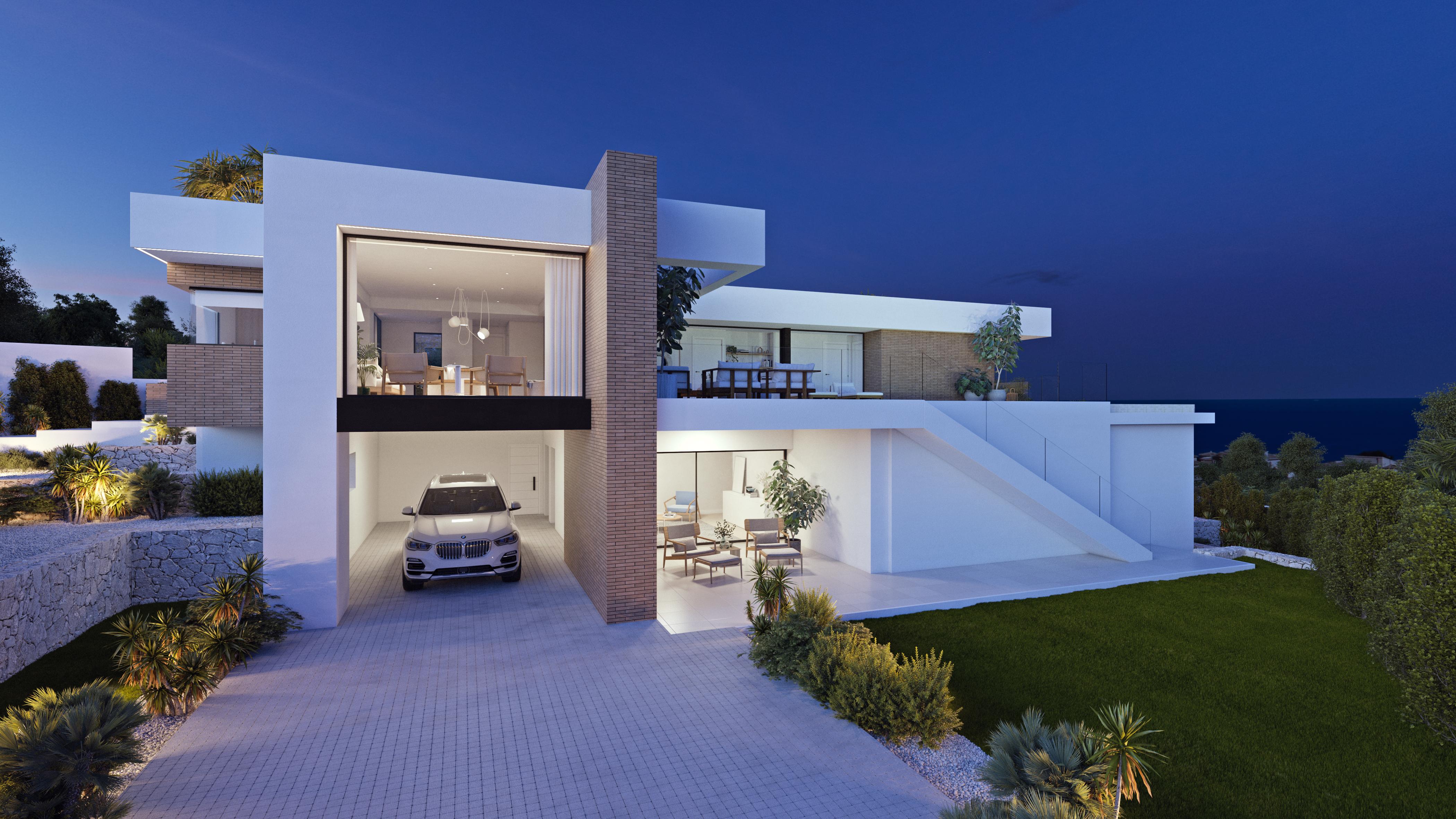 Exclusive modern villa with sea views in Moraira