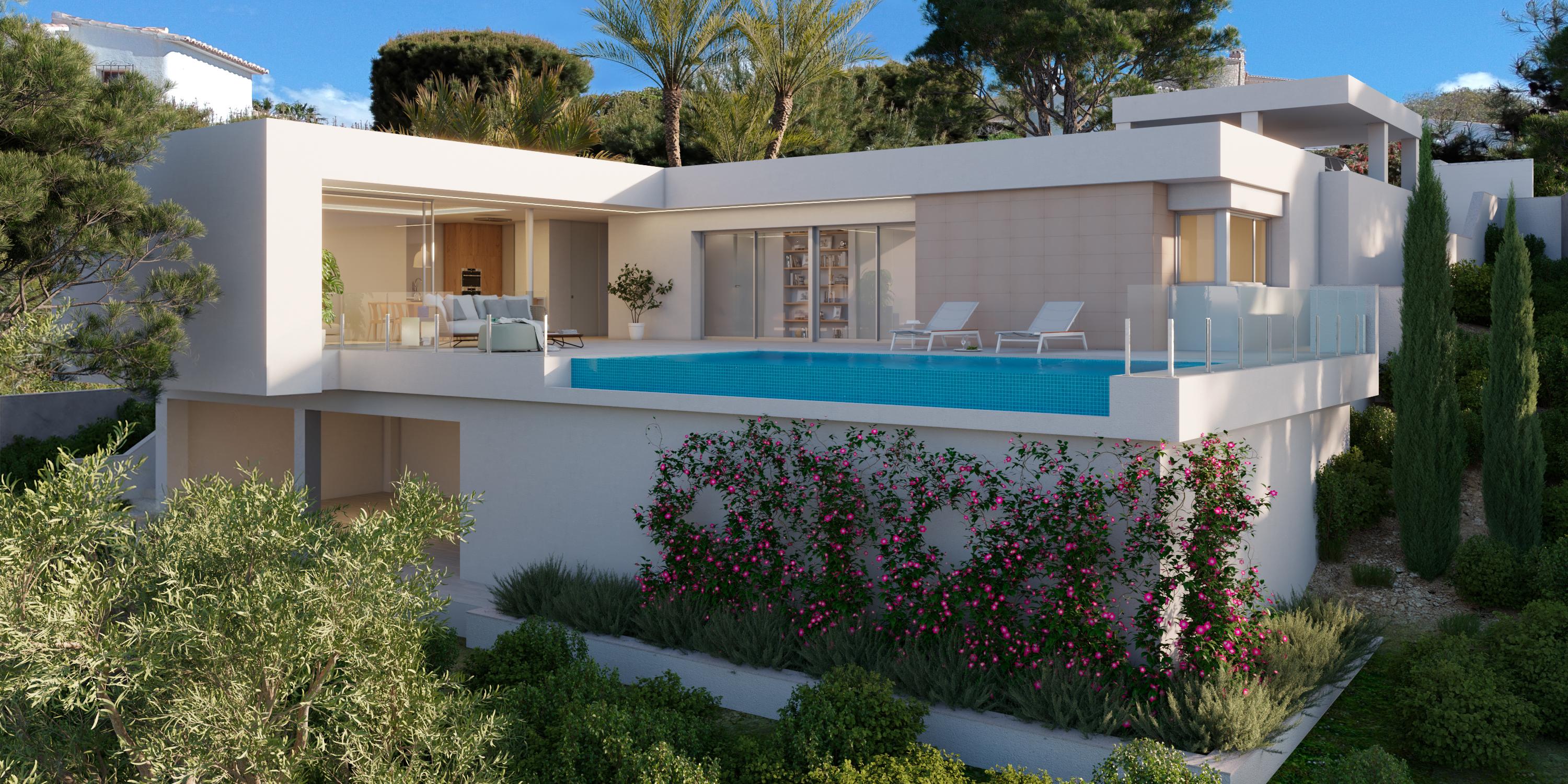 Villa moderne avec vue à Moraira