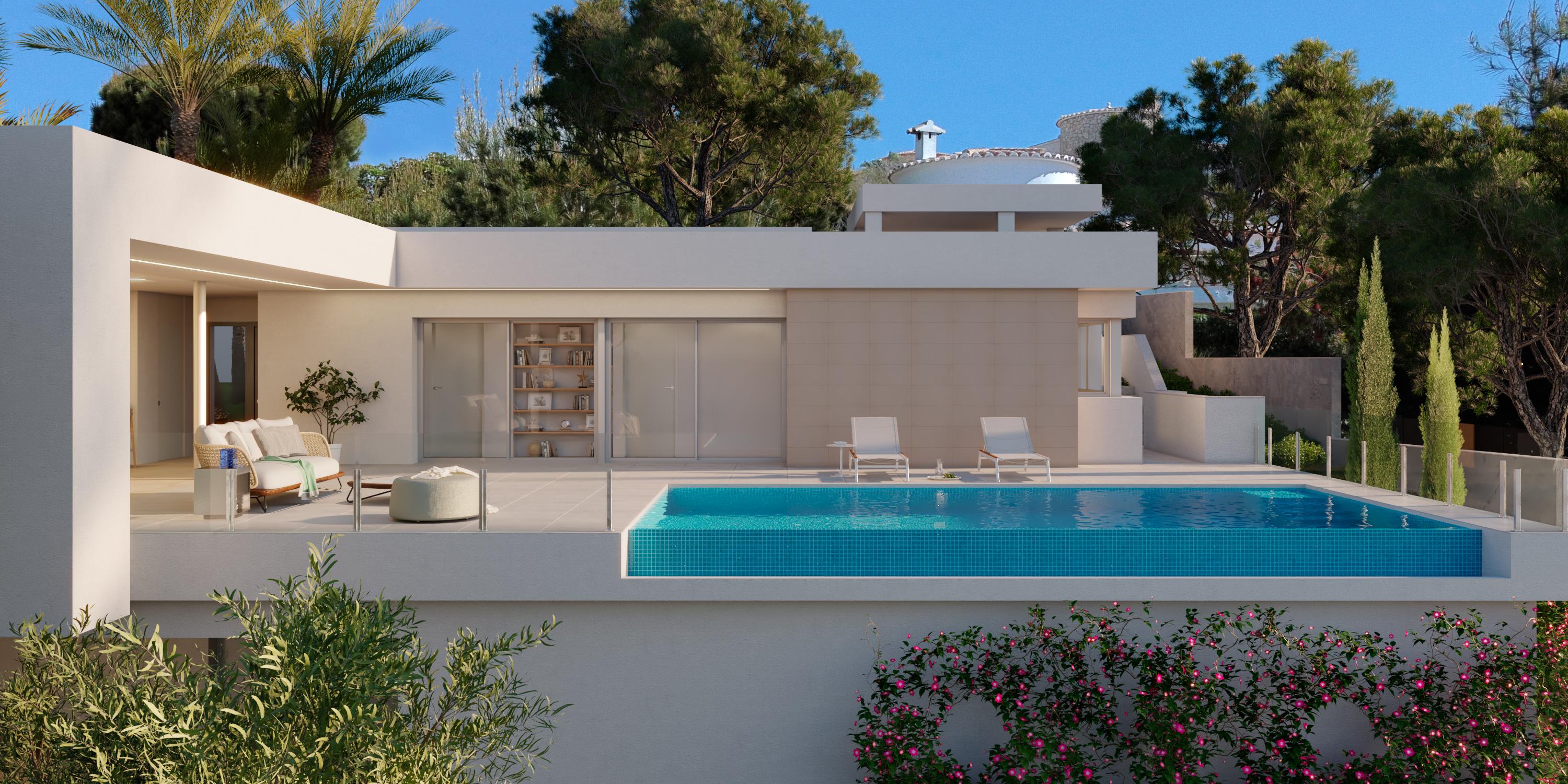 Villa moderne avec vue à Moraira