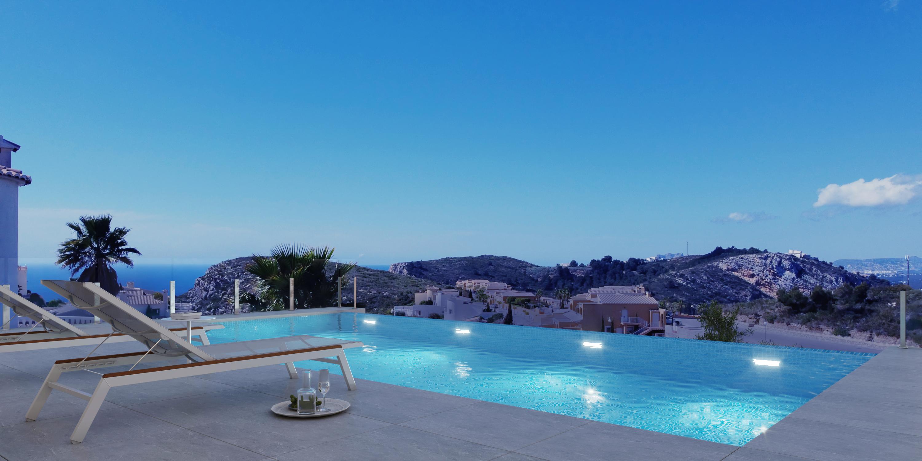 Villa moderne avec vue à Moraira