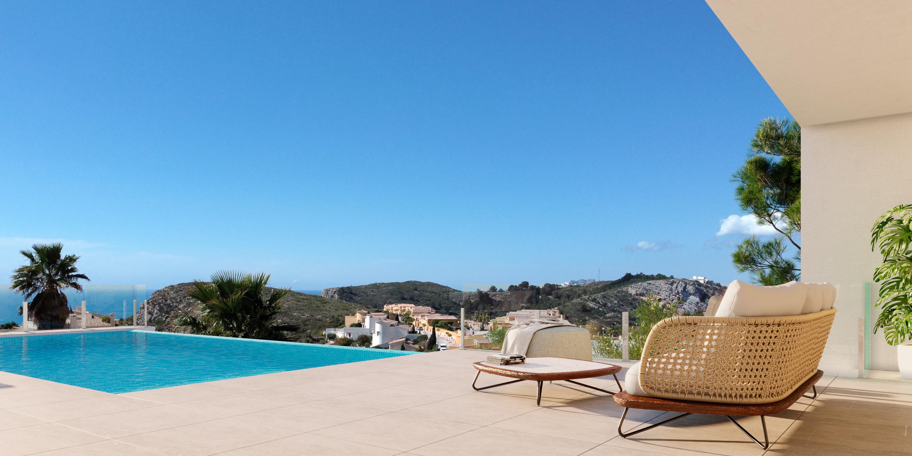 Ekskluzywna nowoczesna willa z widokiem na morze w Moraira