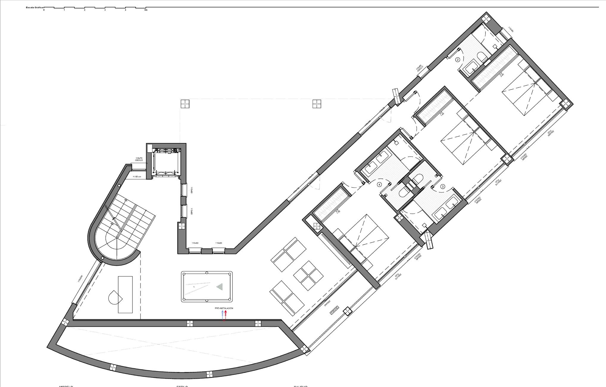 Villa moderne exclusive avec 4 chambres et terrasses panoramiques à Altea