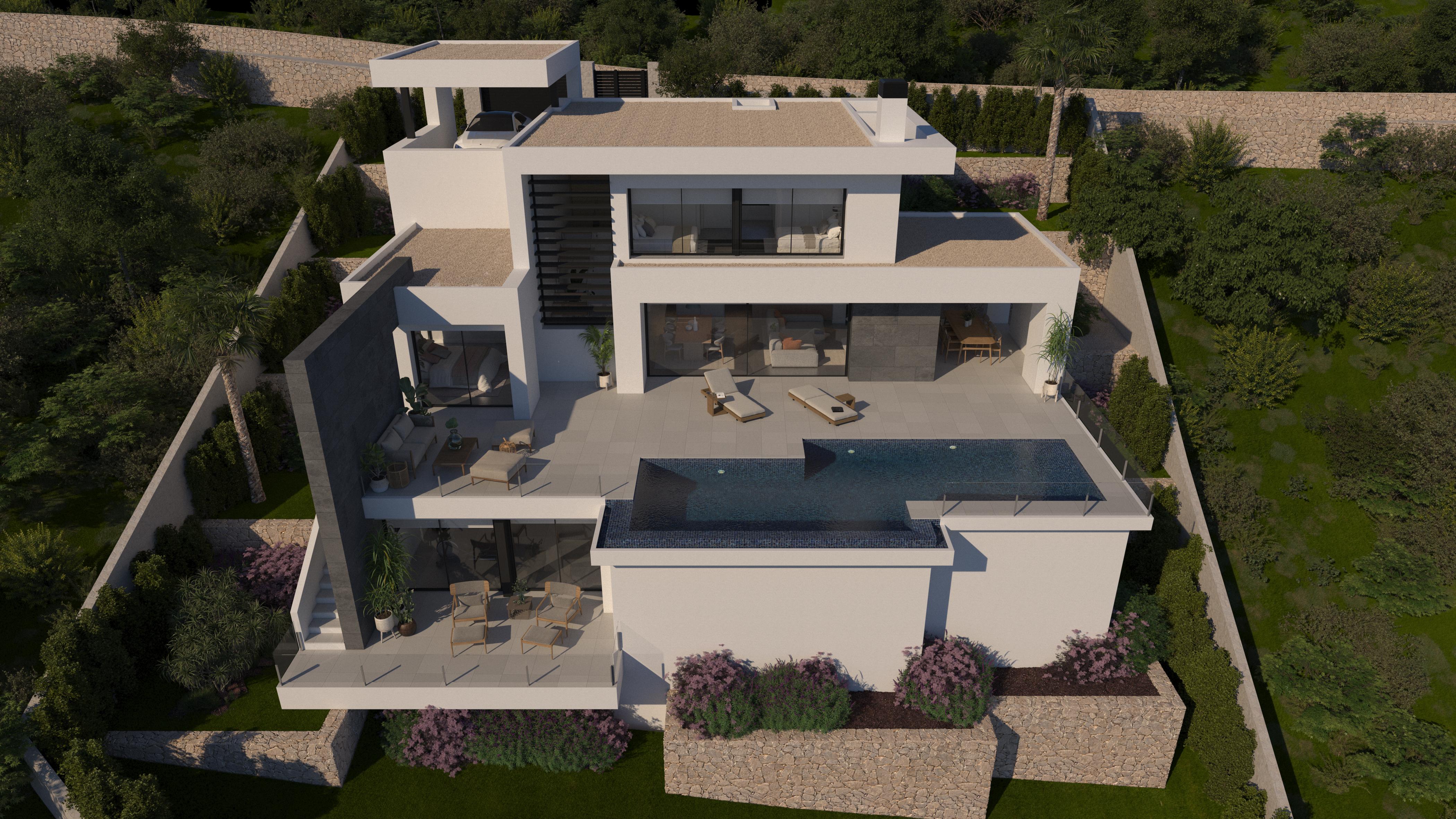 Moderne villa met 3 slaapkamers, panoramische terrassen en premium afwerkingen