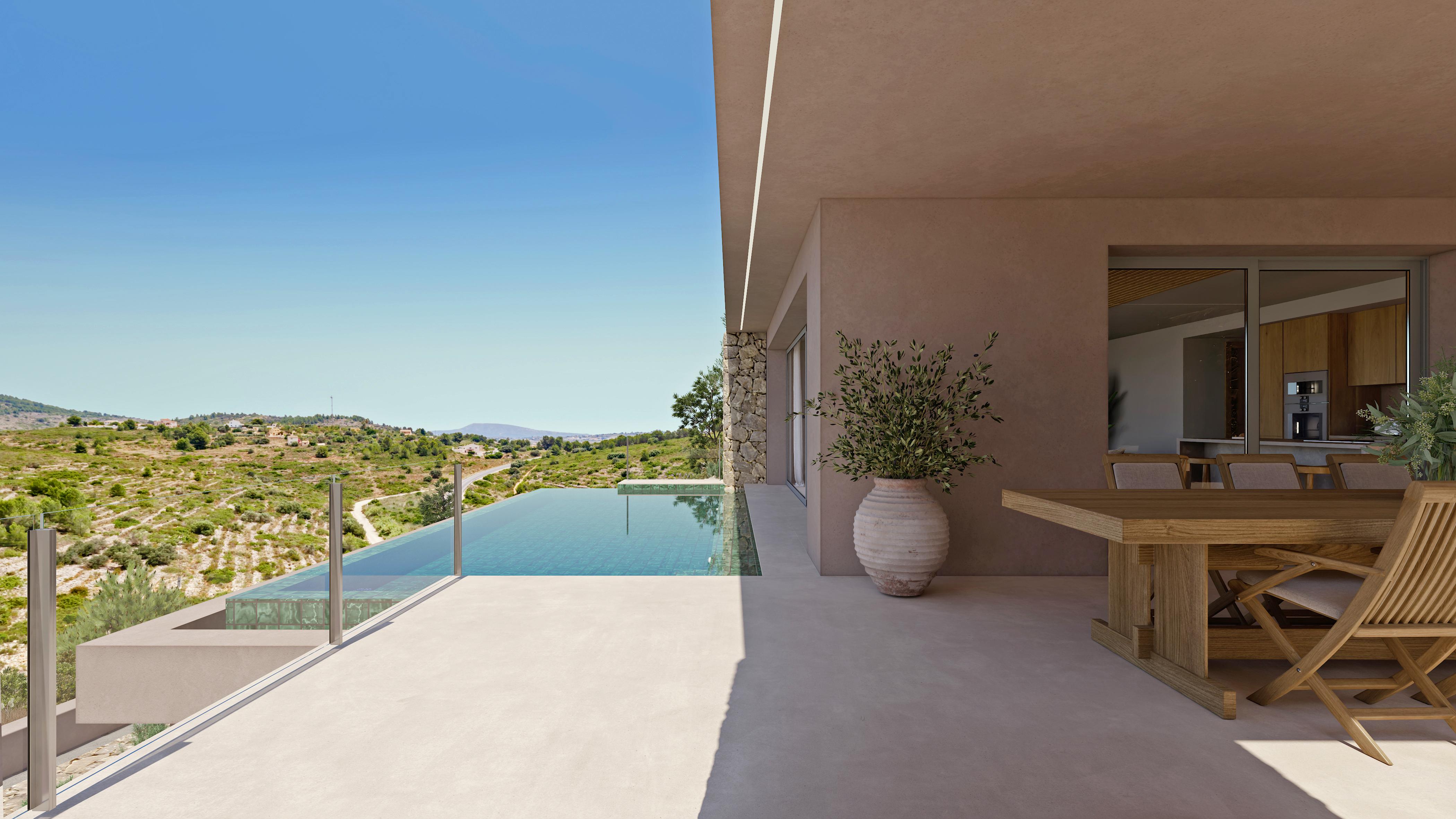 Дизайнерская вилла с частным бассейном и 3 спальнями