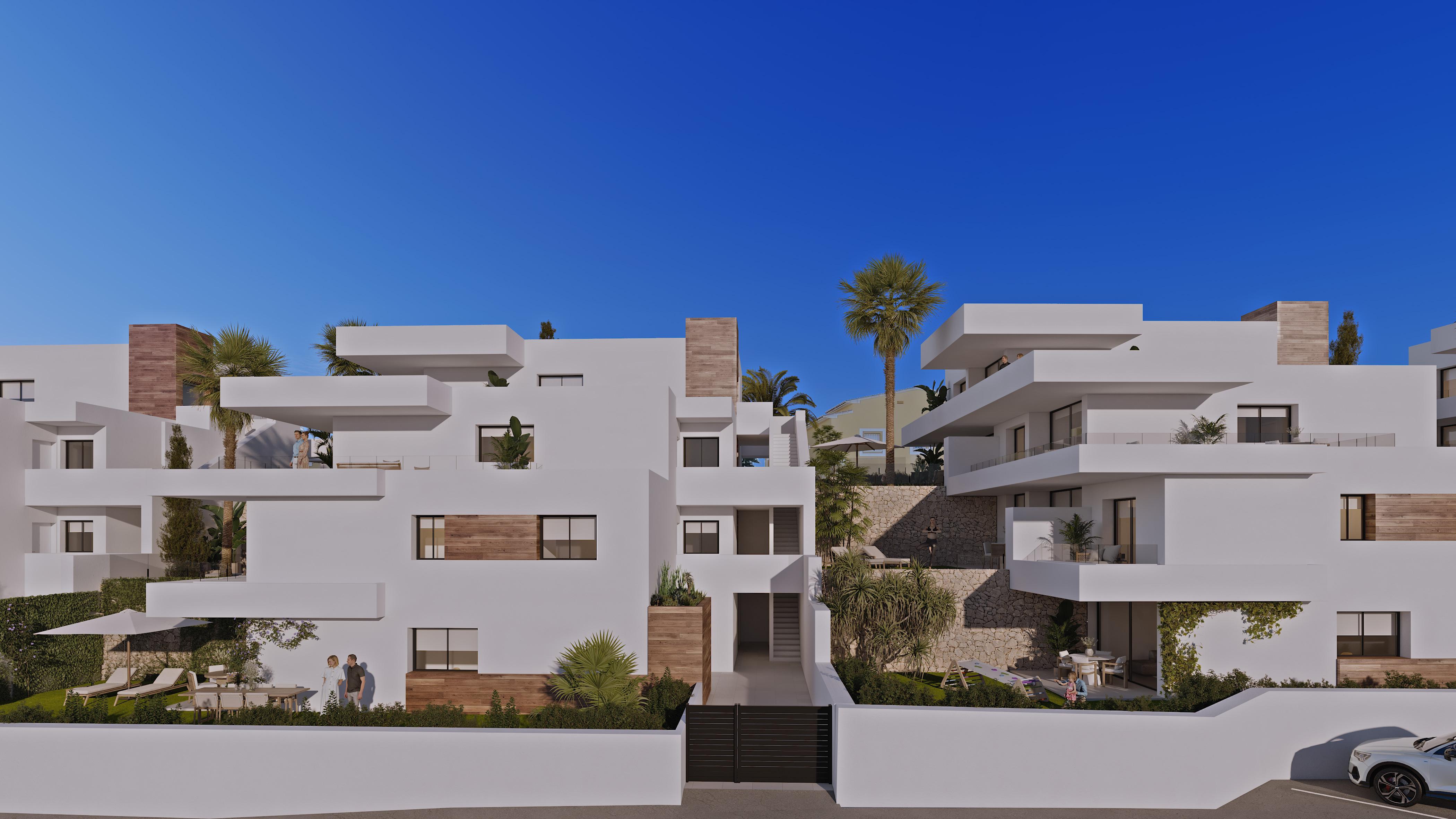 Penthouse moderne avec 3 chambres, terrasse privée et vue sur la mer entre Jávea et Moraira.