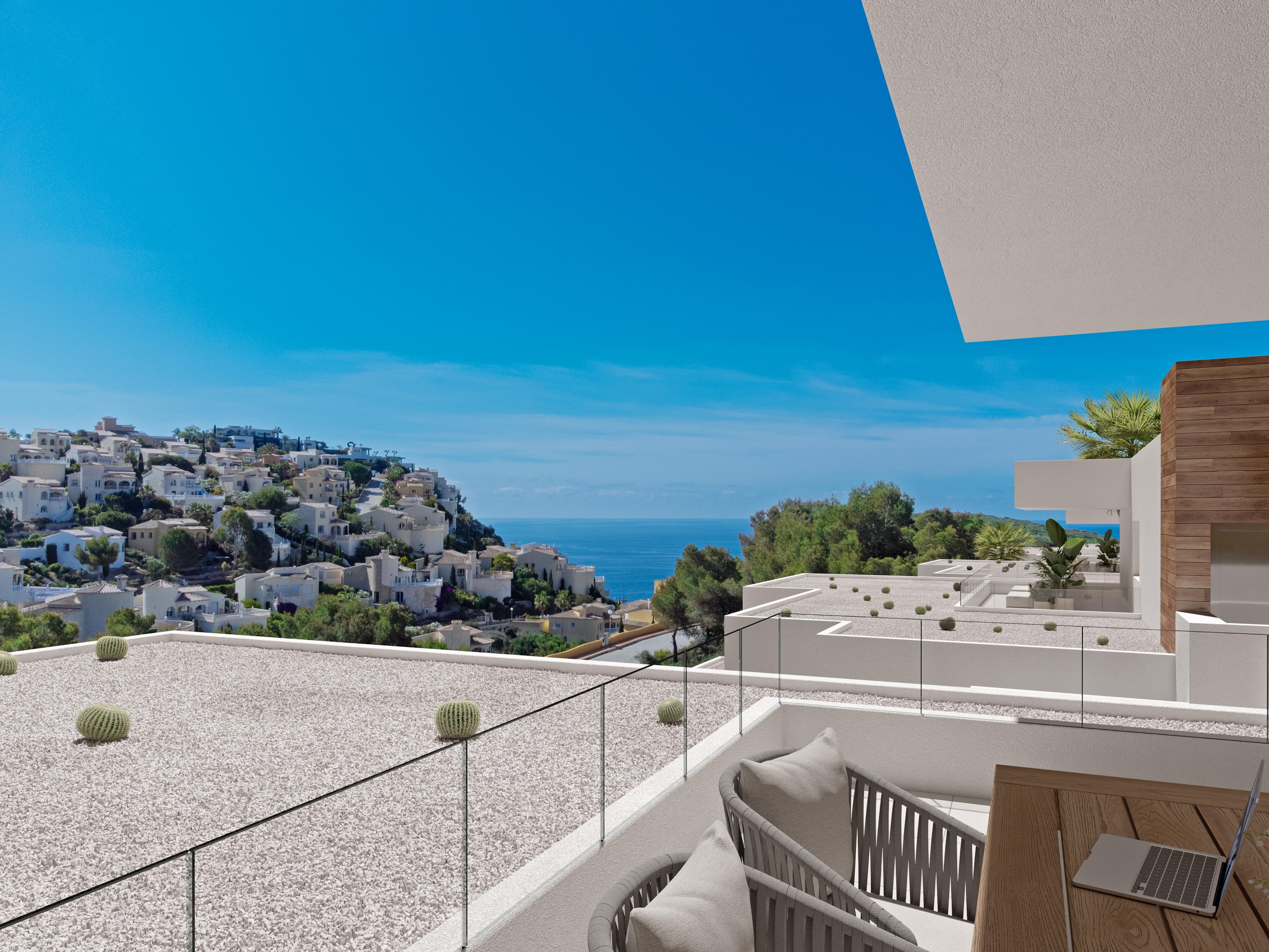 Appartement moderne de 2 chambres et 2 salles de bains avec terrasse-jardin.