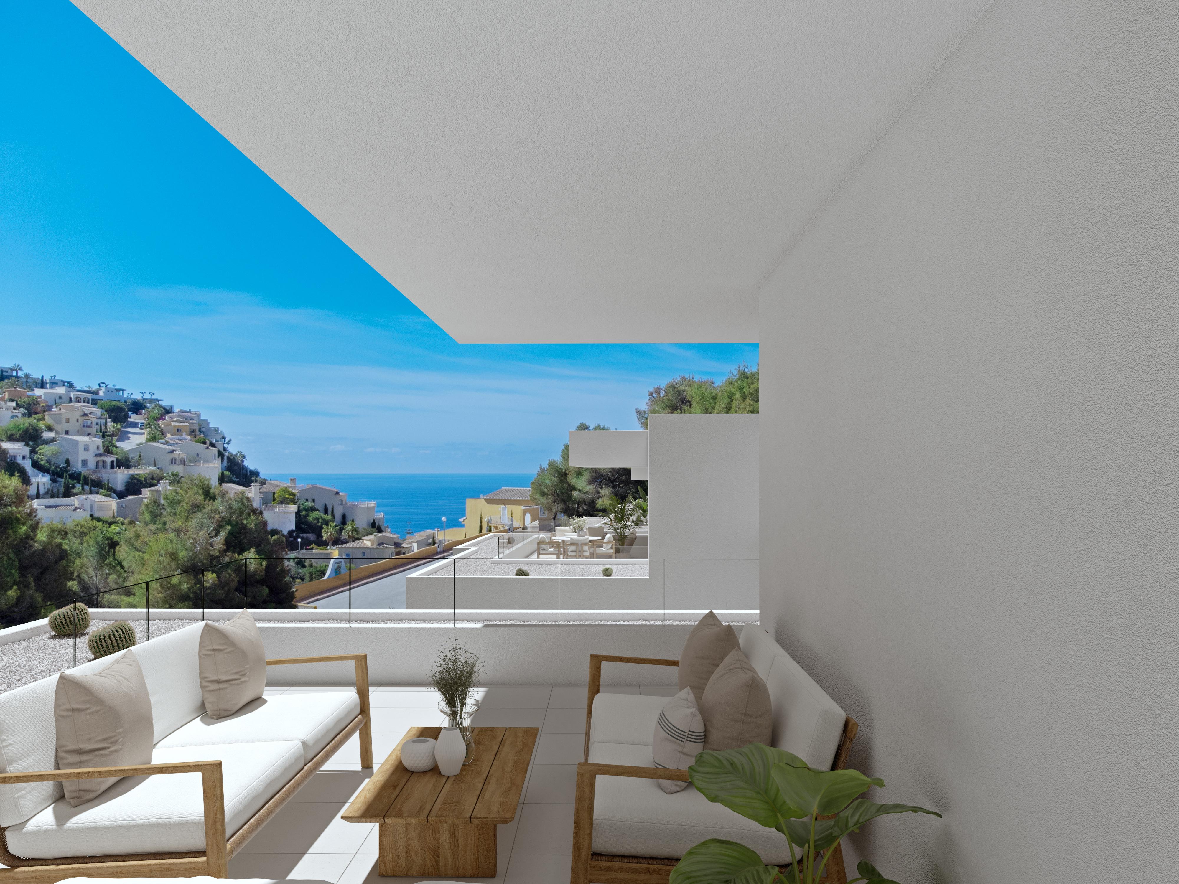 Appartement moderne de 2 chambres et 2 salles de bains avec terrasse-jardin.