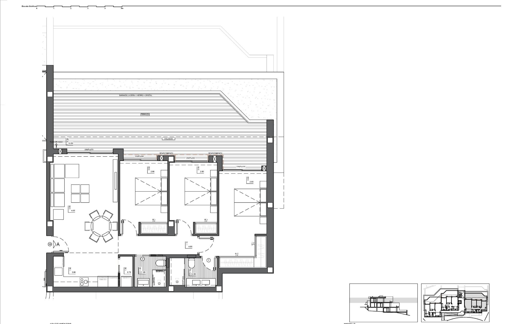 Penthouse moderne avec 3 chambres, terrasse privée et vue sur la mer entre Jávea et Moraira.