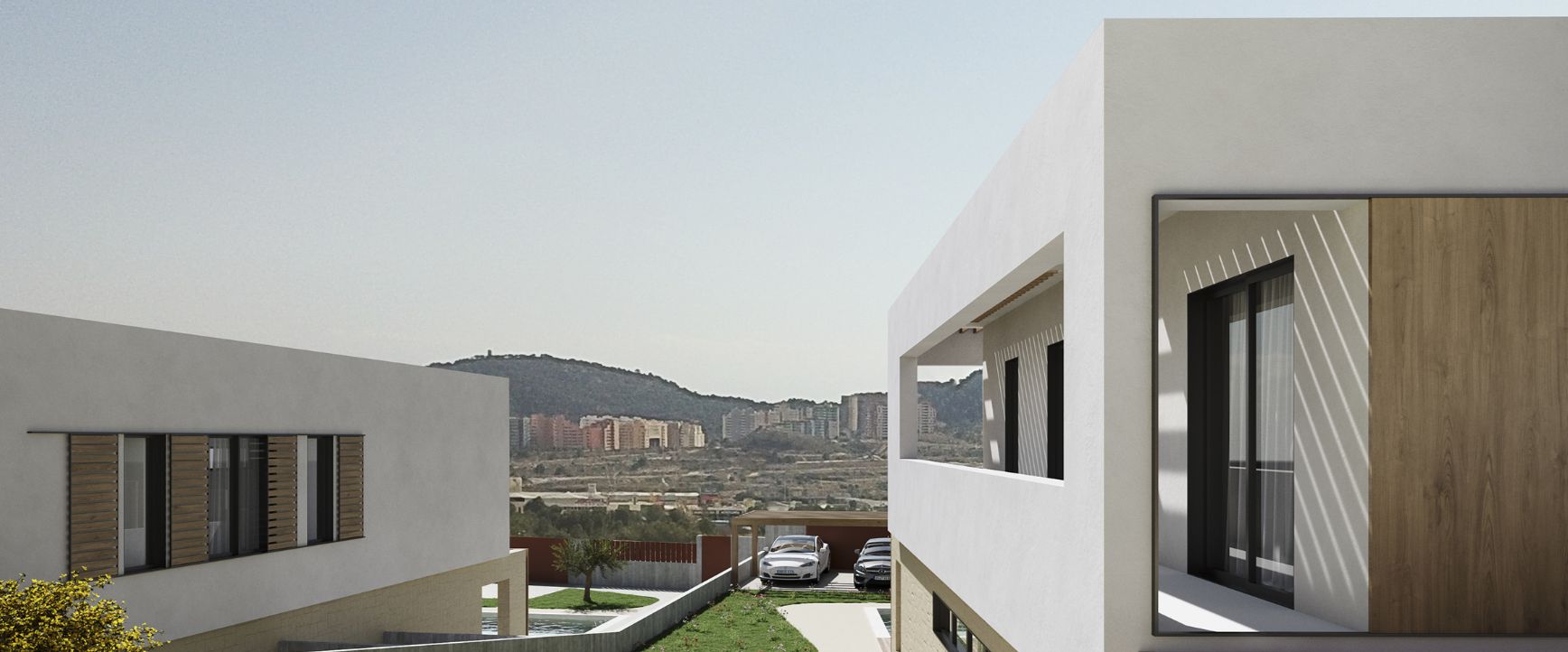 Villa contemporaine avec vue sur la mer et sur la Sierra Cortina