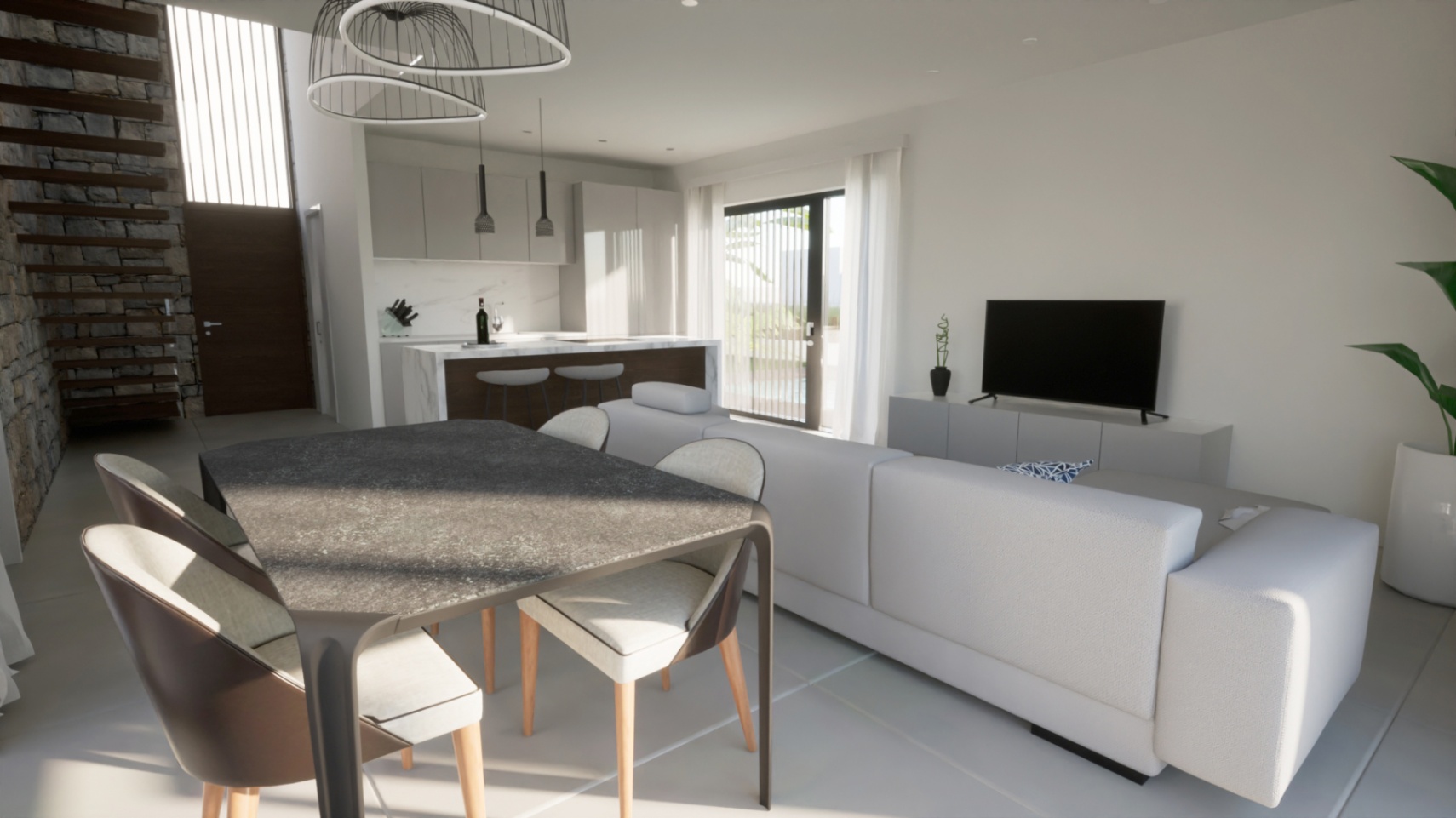 Villa de 3 chambres avec piscine et terrasses