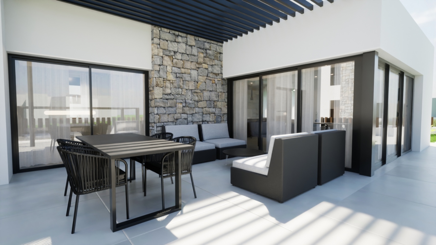 Villa de 3 chambres avec piscine et terrasses