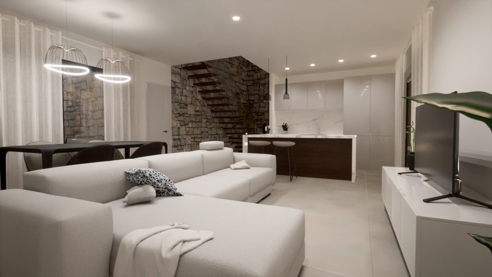 Villa de 3 chambres avec piscine et terrasses