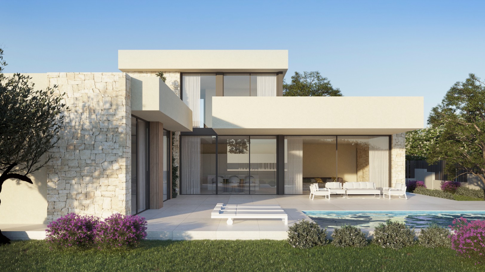 Вилла класса люкс с 3 спальнями и соленым бассейном - Luxury Village Dénia