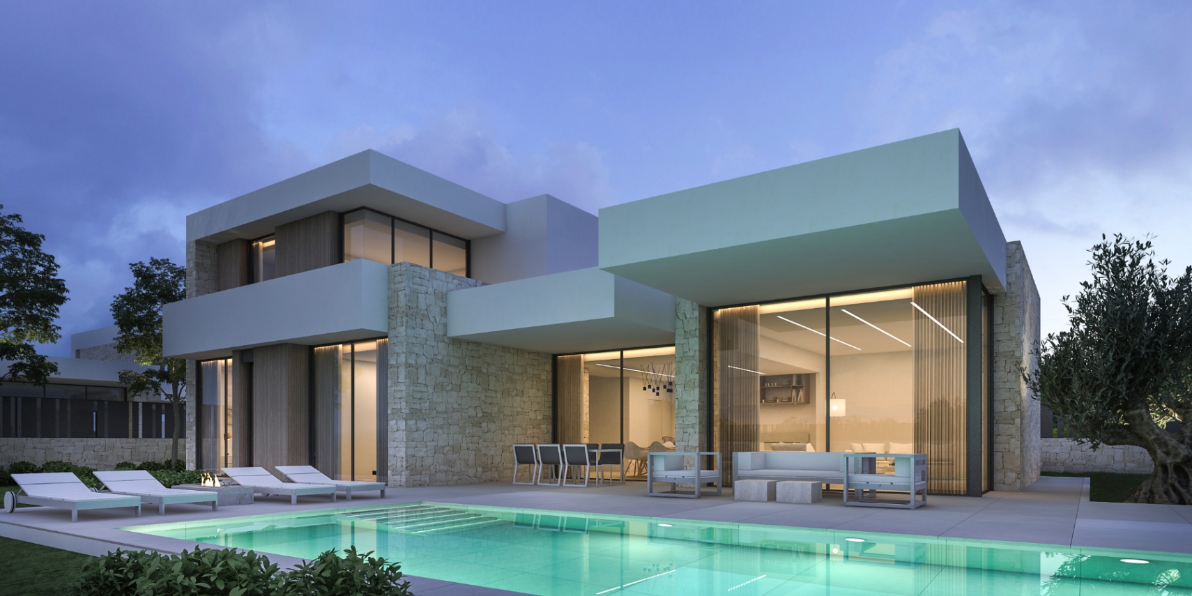 Villa de luxe contemporaine à vendre à Dénia – Design méditerranéen et piscine privée à Luxury Village Dénia