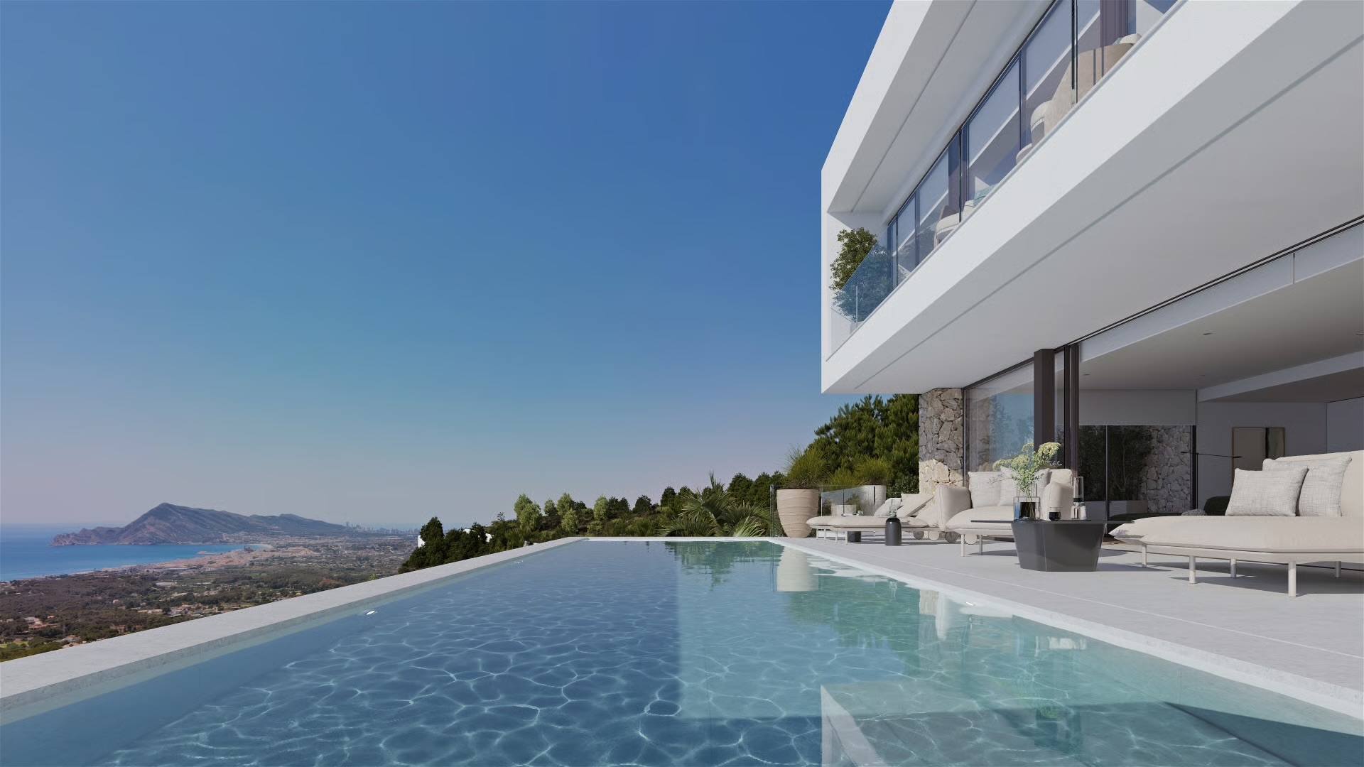 Villa contemporaine exclusive avec vues infinies sur la Méditerranée à Altea
