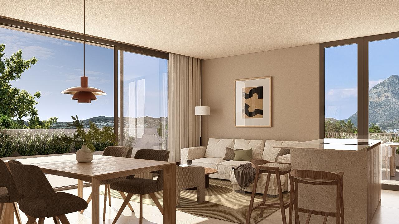 Maison mitoyenne neuve à Javea avec 3 chambres