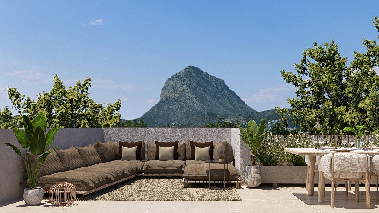 Maison mitoyenne neuve à Javea avec 3 chambres