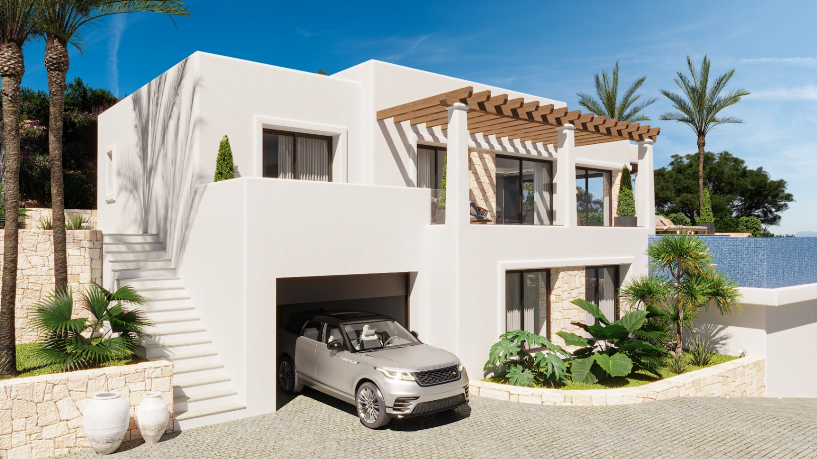 Modern 4-bedroom villa with pool in Benissa