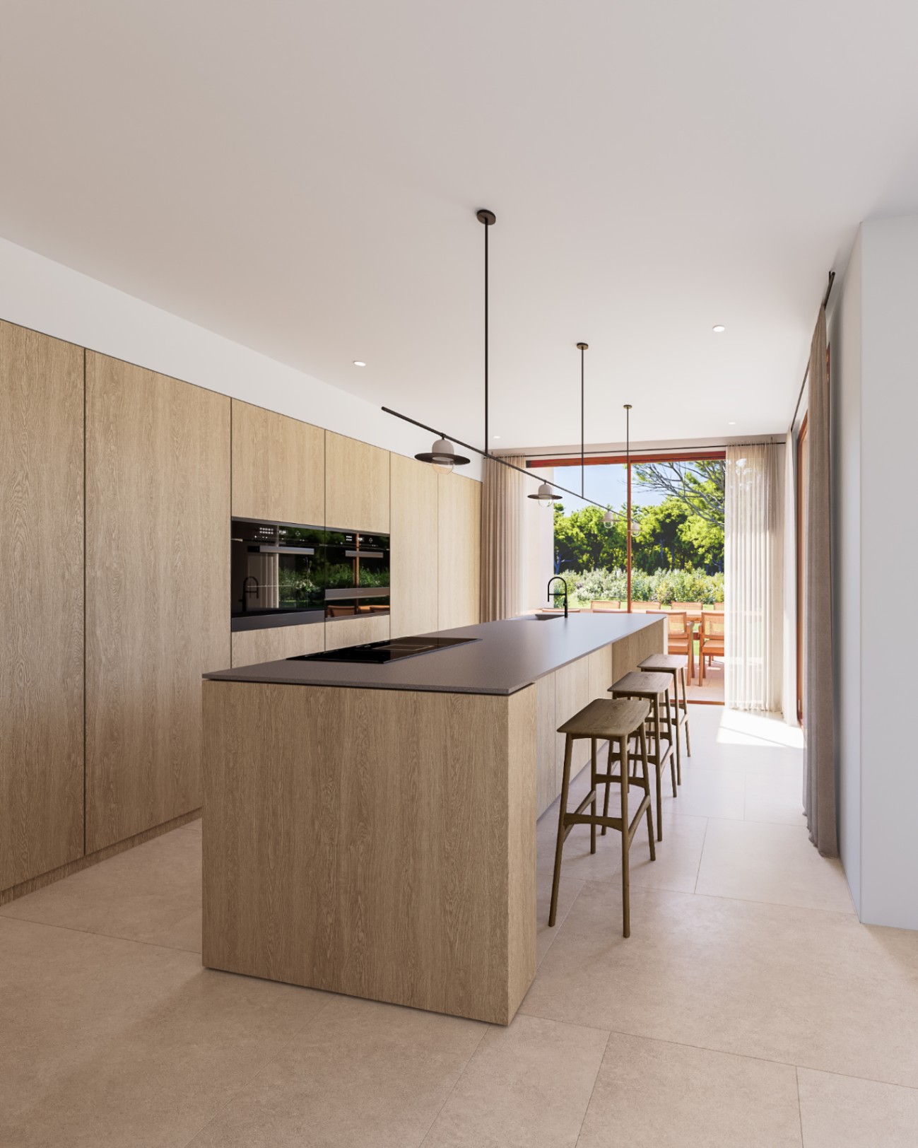 Villa de obra nueva de una sola planta en Monte Olimpo, Jávea – Diseño contemporáneo con piscina privada y jardín paisajístico