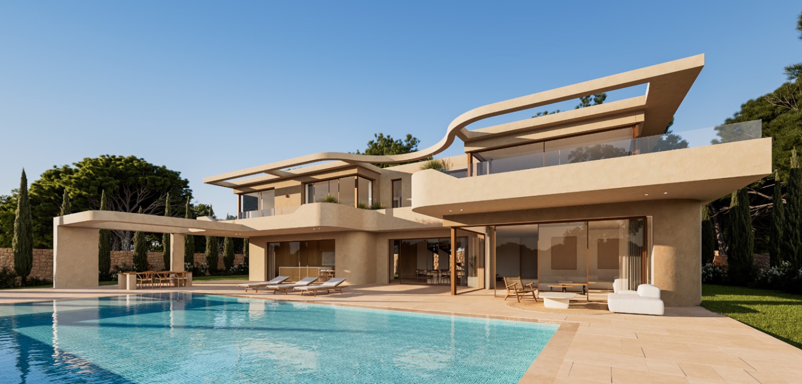 Villa de Luxe avec Vue sur Mer à Vendre à Jávea – Architecture Exclusive et Piscine Privée