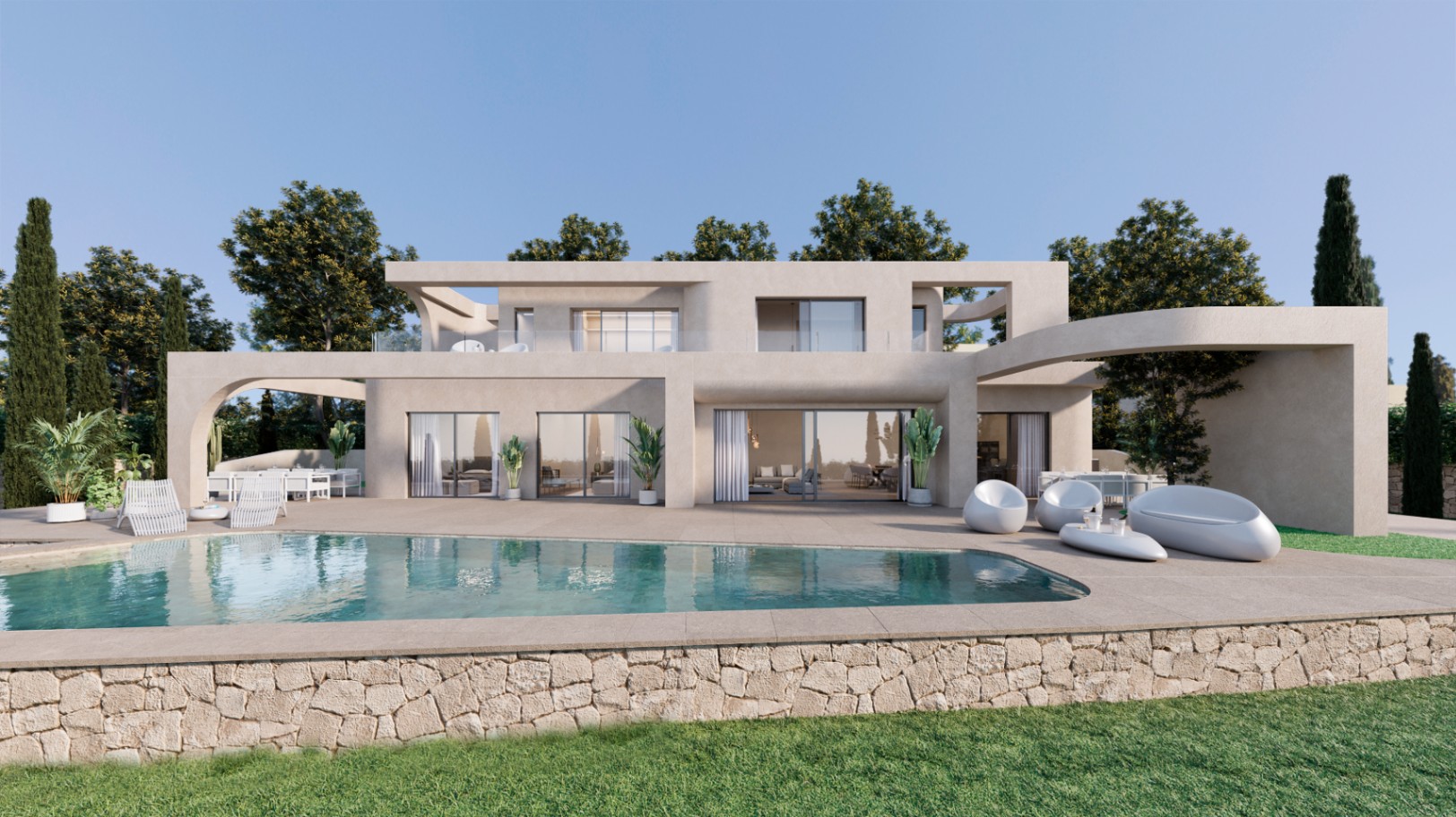 CBHN1021 - Villa de luxe contemporaine à Monte Olimpo, Jávea, avec vue sur le Montgó et la mer.