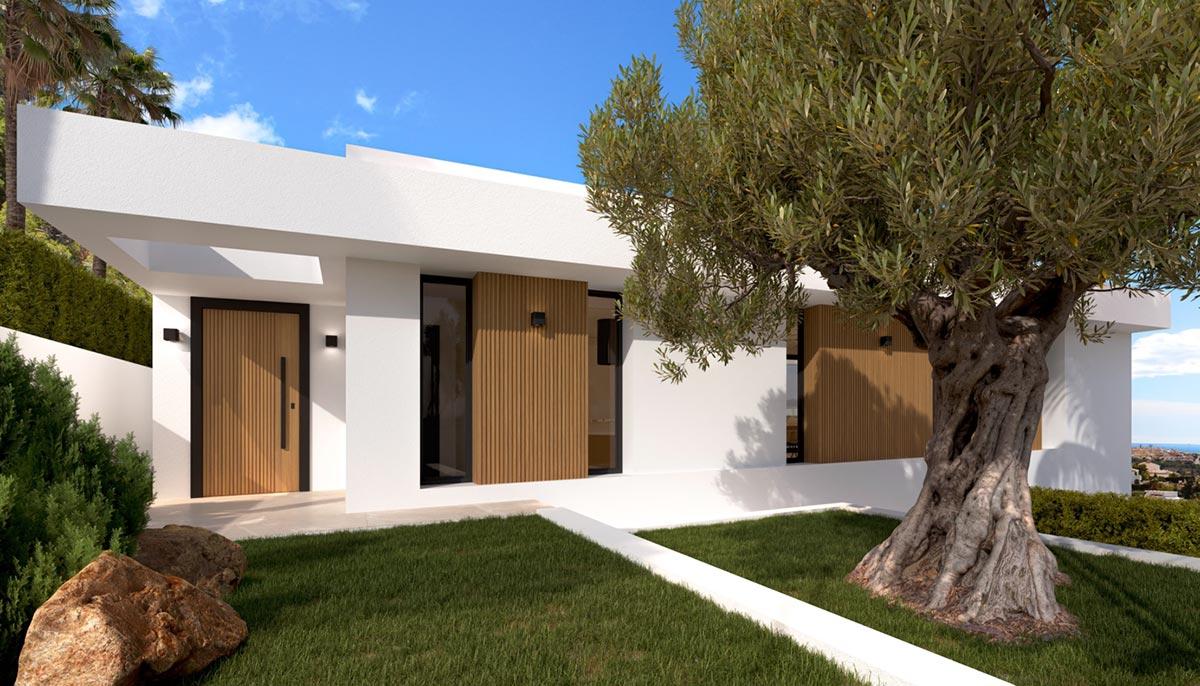 Villa design à Calpe avec vue sur le Peñón, piscine et orientation sud