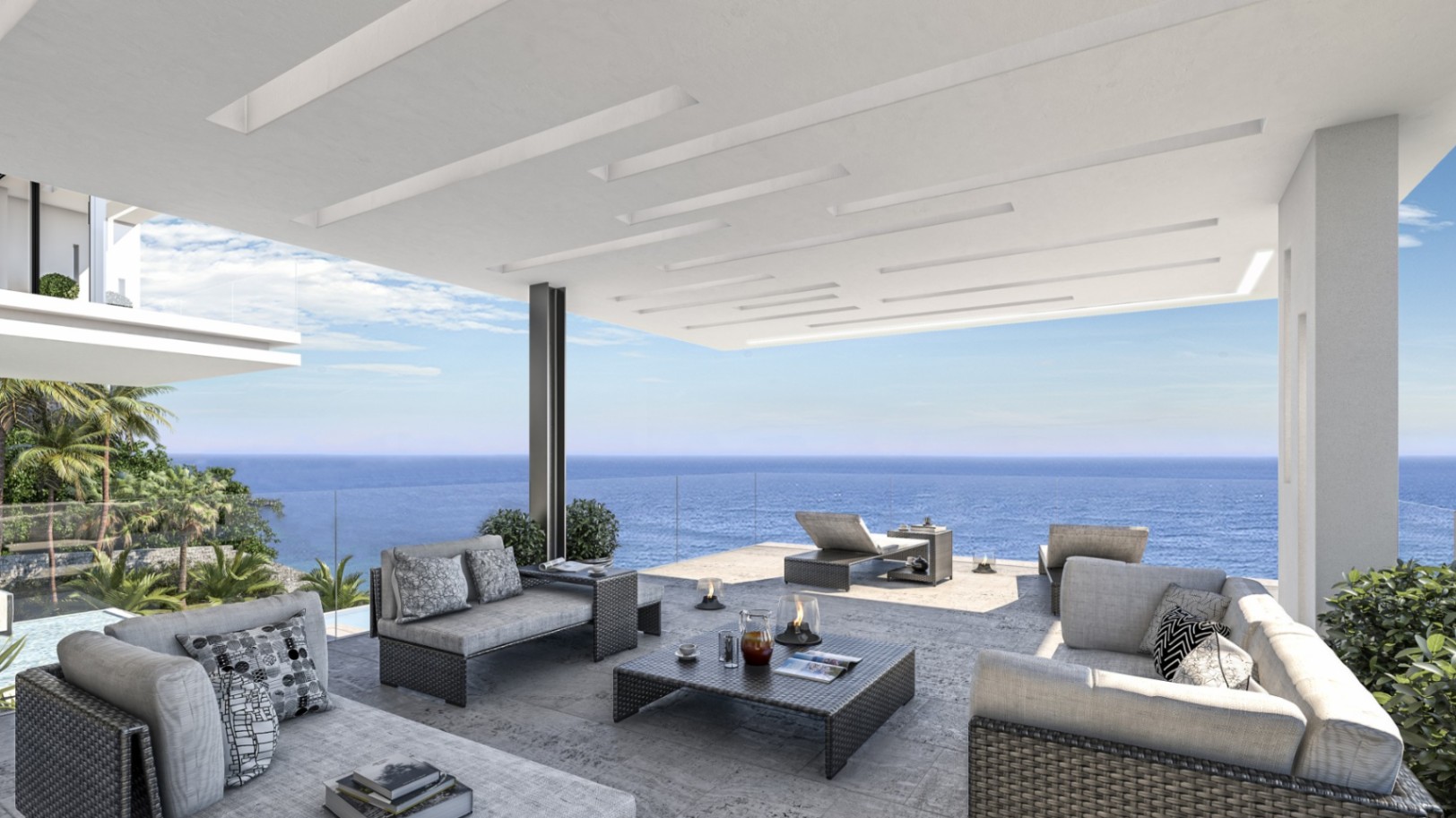Luxury villa on the front line of the sea with an infinity pool and panoramic views in Jávea.