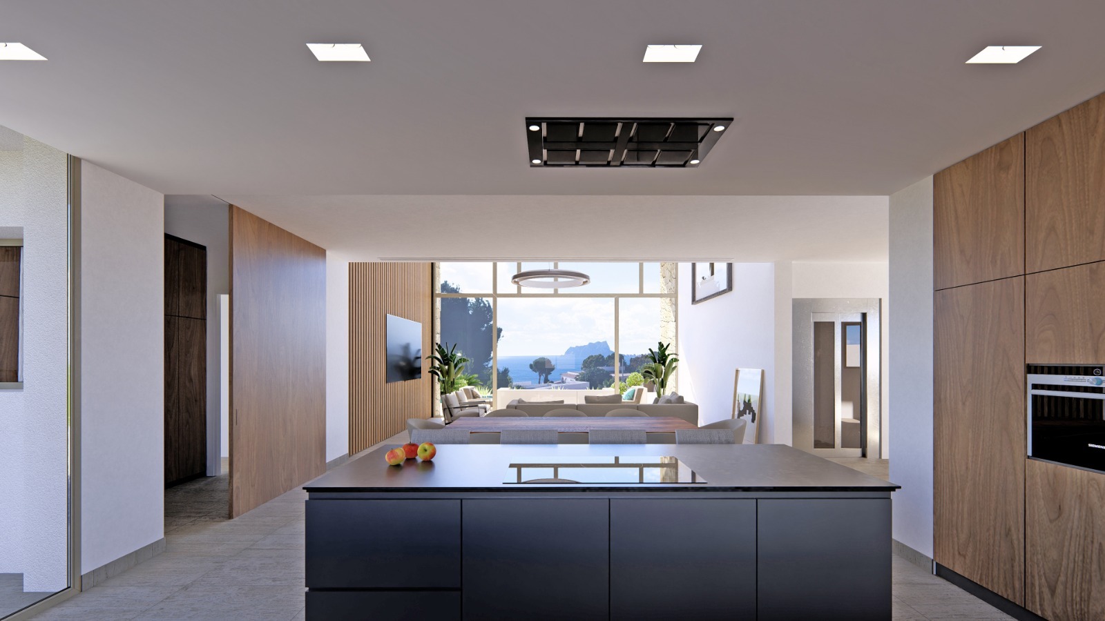 Villa de lujo de obra nueva en Moraira con vistas al mar, 5 suites, piscina infinity y diseño contemporáneo