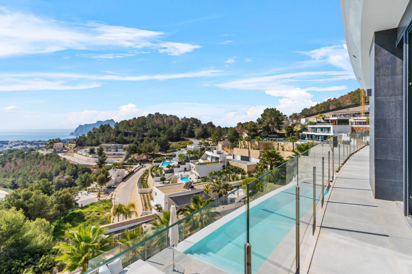 Luxe villa met panoramisch zeezicht in Benissa Costa – modern ontwerp, spa, infinity pool en maximaal comfort
