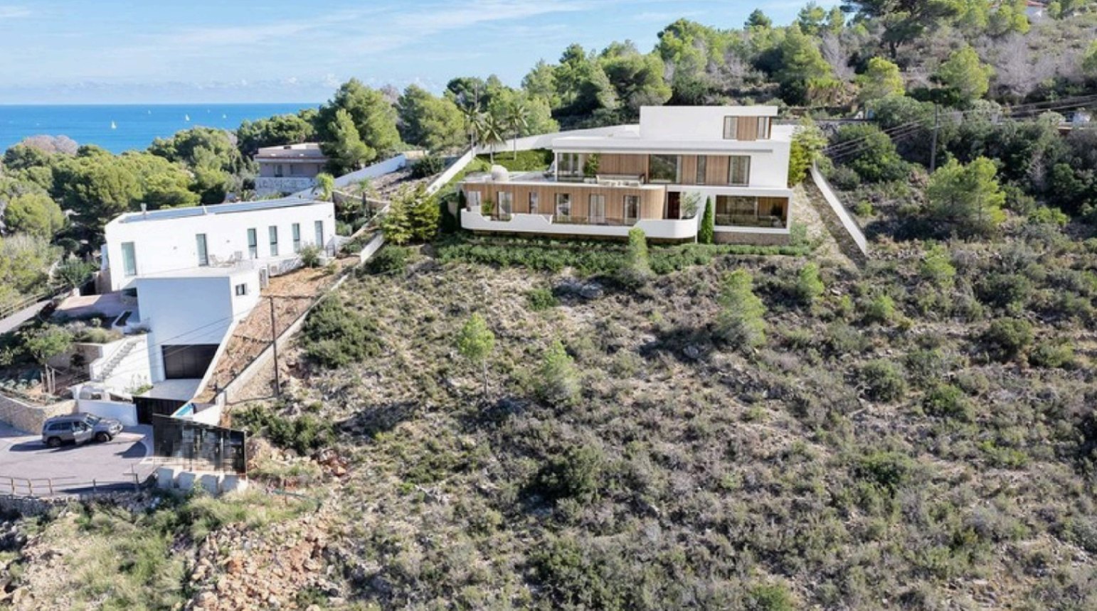 Moderne luxe villa in Las Rotas, Dénia - 5 suites, binnenhuis spa, bioscoop en uitzicht op zee en de Montgó