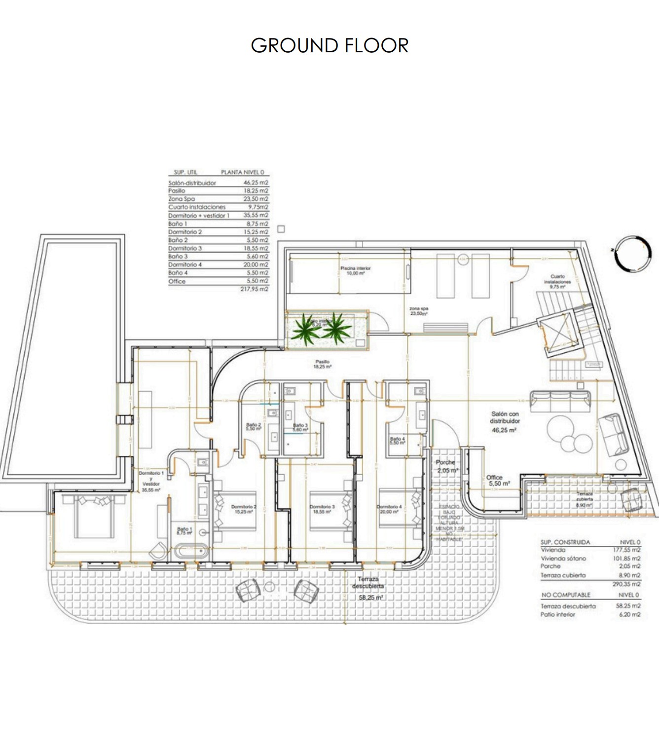 Moderne luxe villa in Las Rotas, Dénia - 5 suites, binnenhuis spa, bioscoop en uitzicht op zee en de Montgó