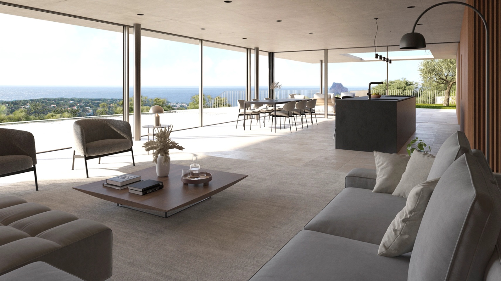 Villa de luxe contemporaine à Benissa avec vue sur la mer