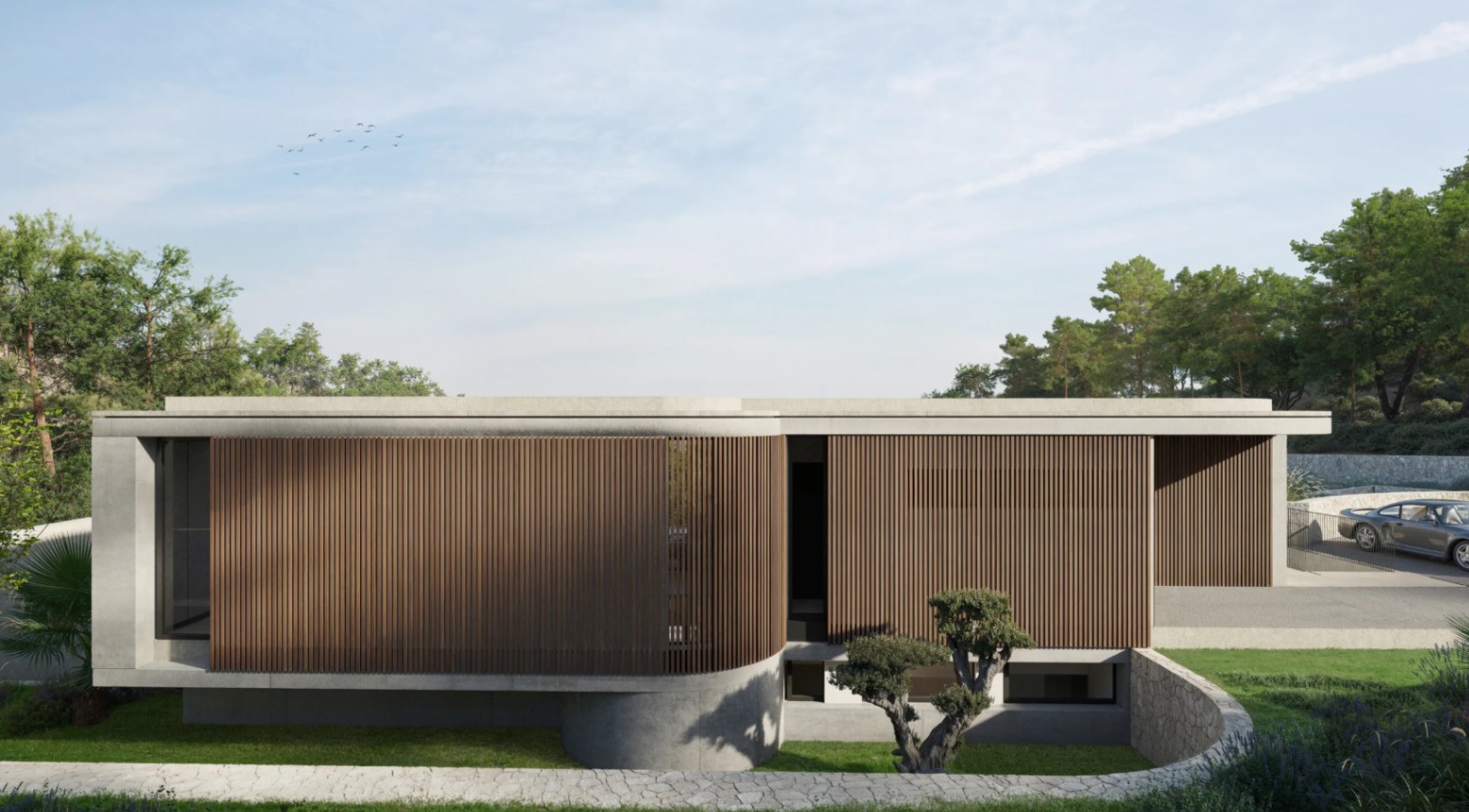 Villa d'auteur avec vue sur la mer à Benissa – projet exclusif prêt à construire