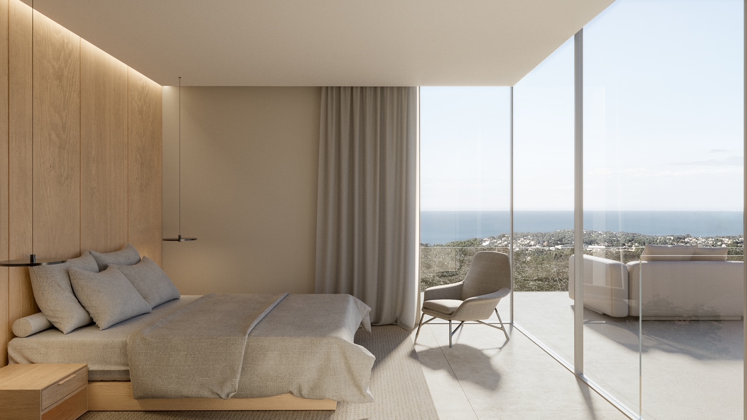 Villa exclusive à Benissa Costa avec vues infinies sur la mer et design minimaliste.