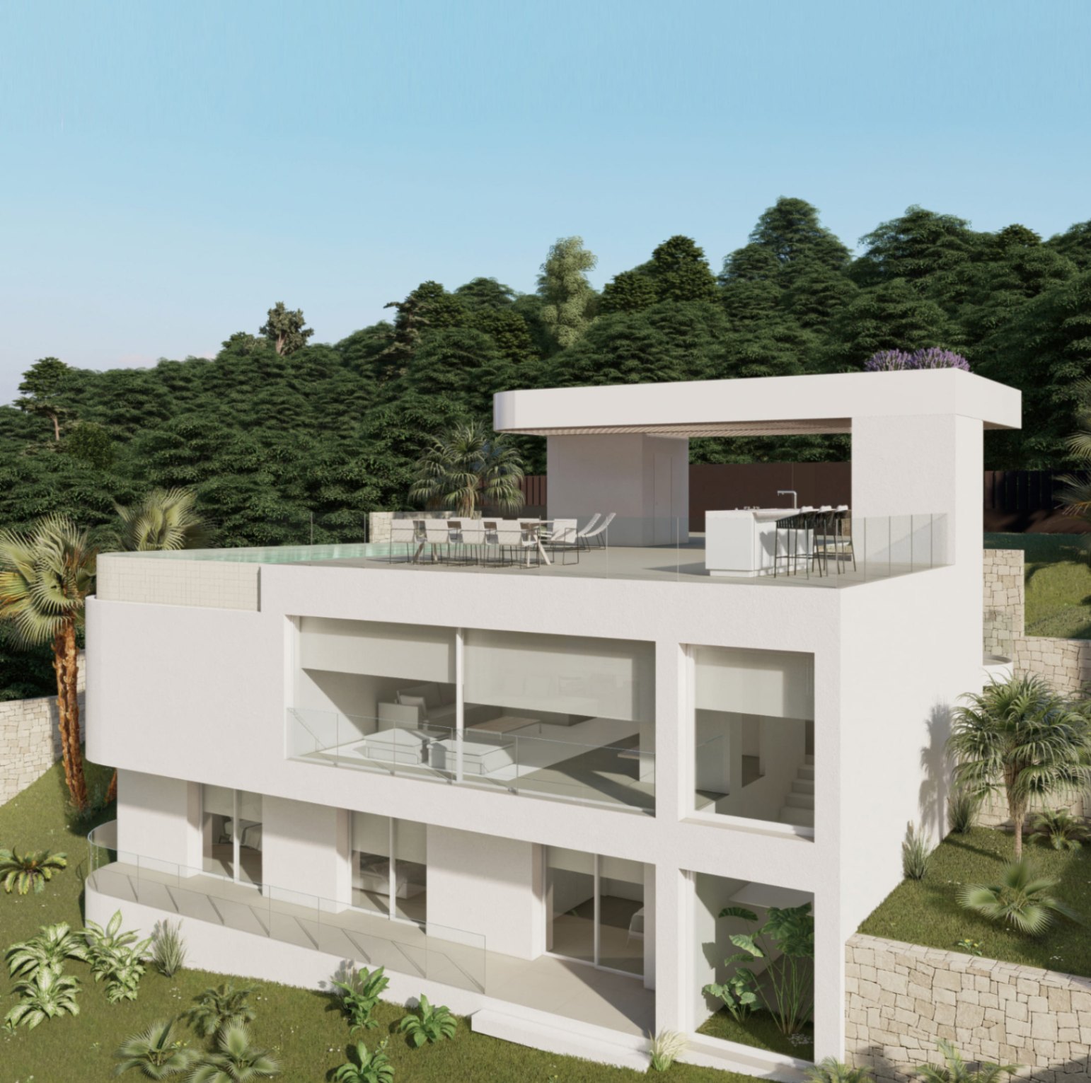 Exclusieve luxe villa in San Nicolás, Dénia met infinity zwembad