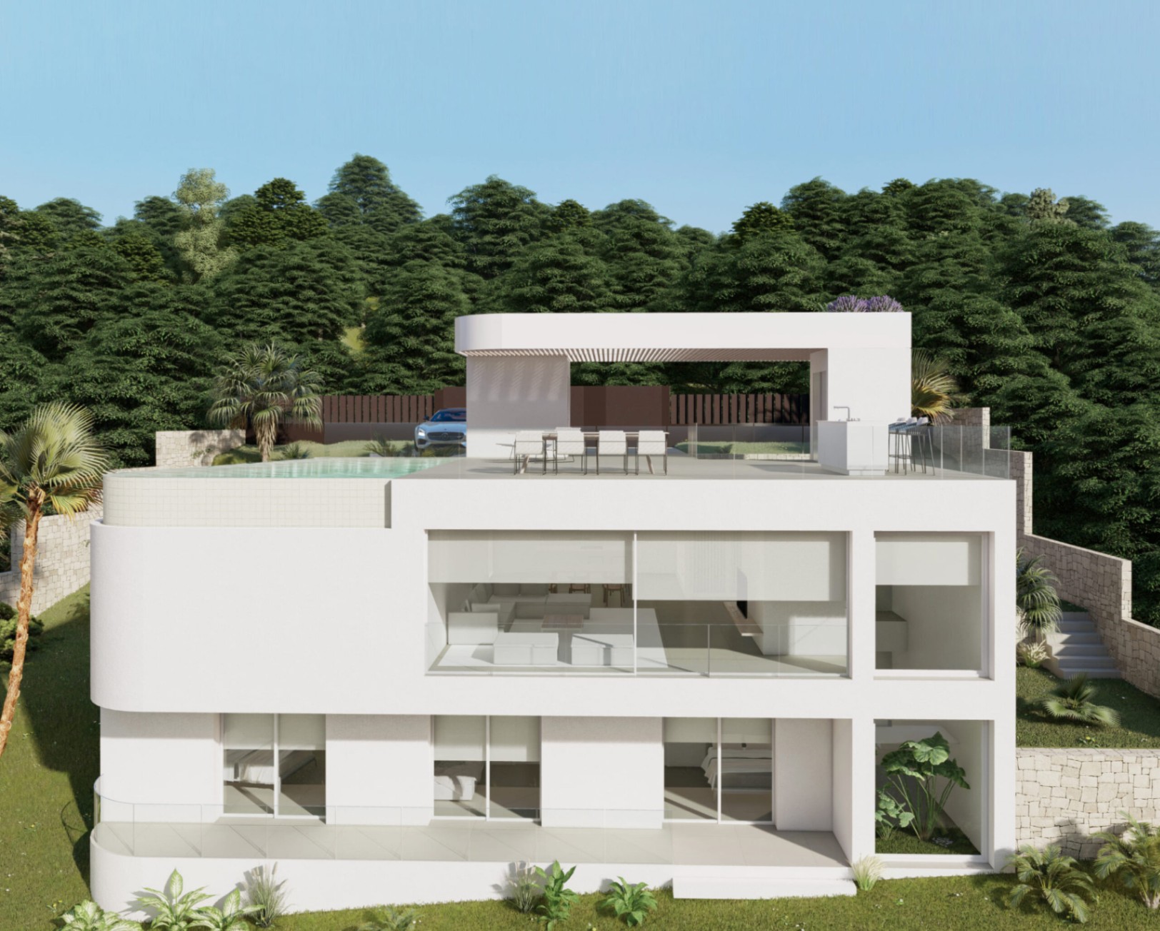 Exclusieve luxe villa in San Nicolás, Dénia met infinity zwembad