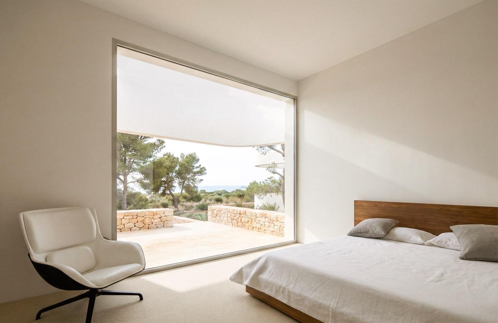 Nieuwe villa met exclusief design in Las Rotas, Dénia, met uitzicht op zee.