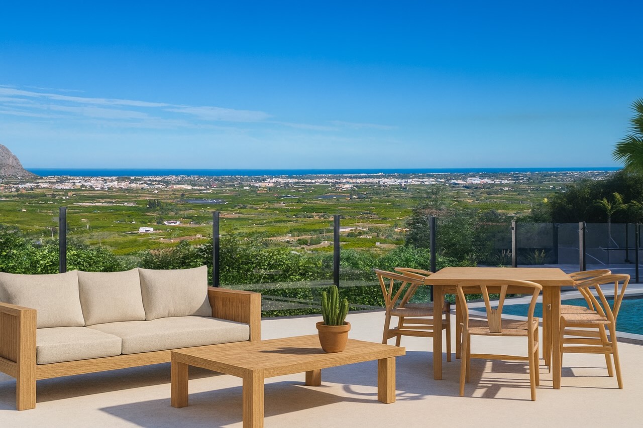 Villa contemporaine avec piscine privée et vue sur la mer