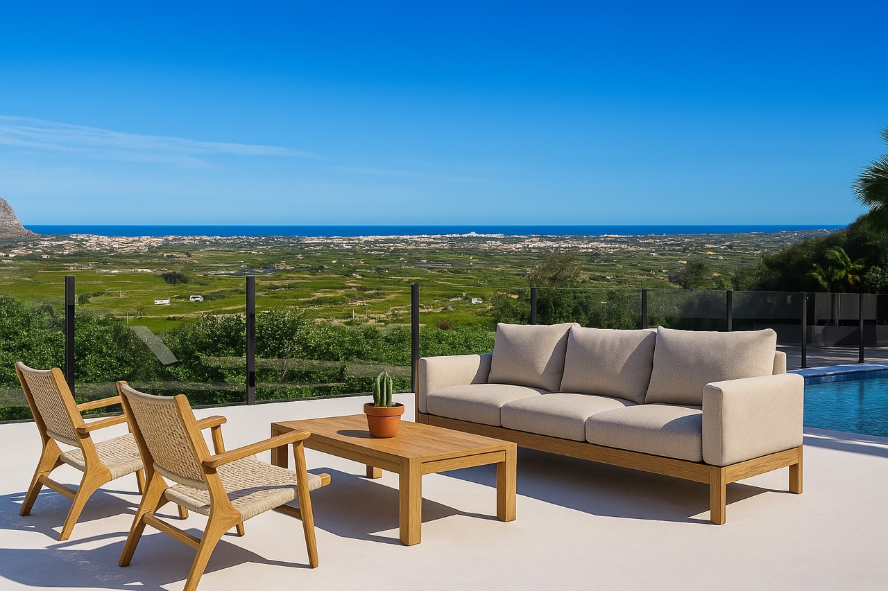 Villa contemporaine avec piscine privée et vue sur la mer