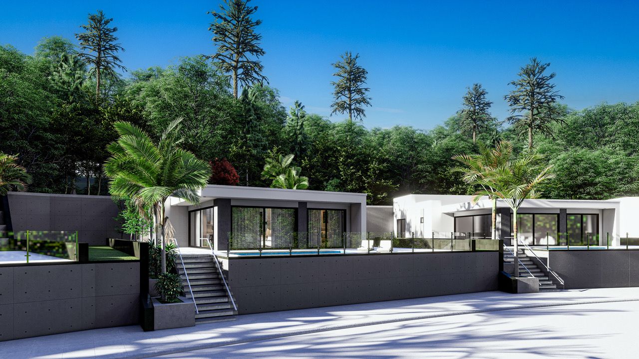 Villa contemporaine avec piscine privée et vue sur la mer