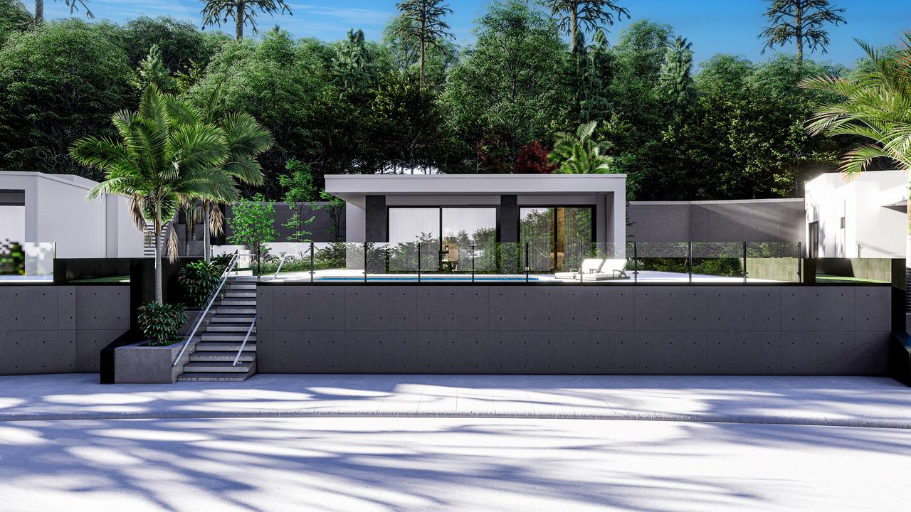 Villa contemporaine avec piscine privée et vue sur la mer