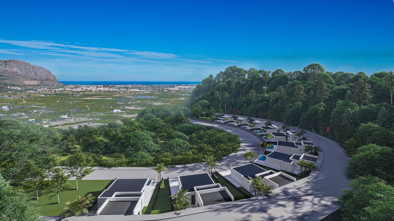 Villa contemporaine avec piscine privée et vue sur la mer