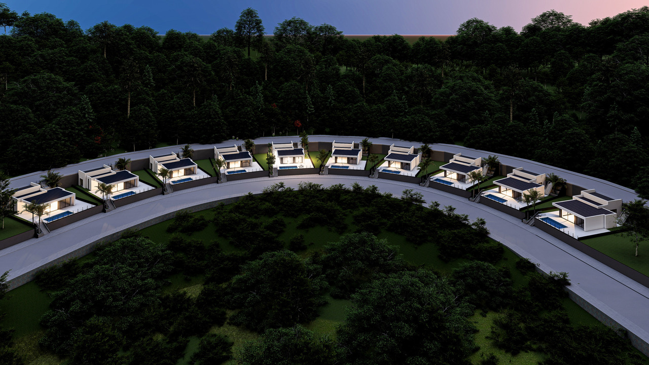 Villa contemporaine avec piscine privée et vue sur la mer
